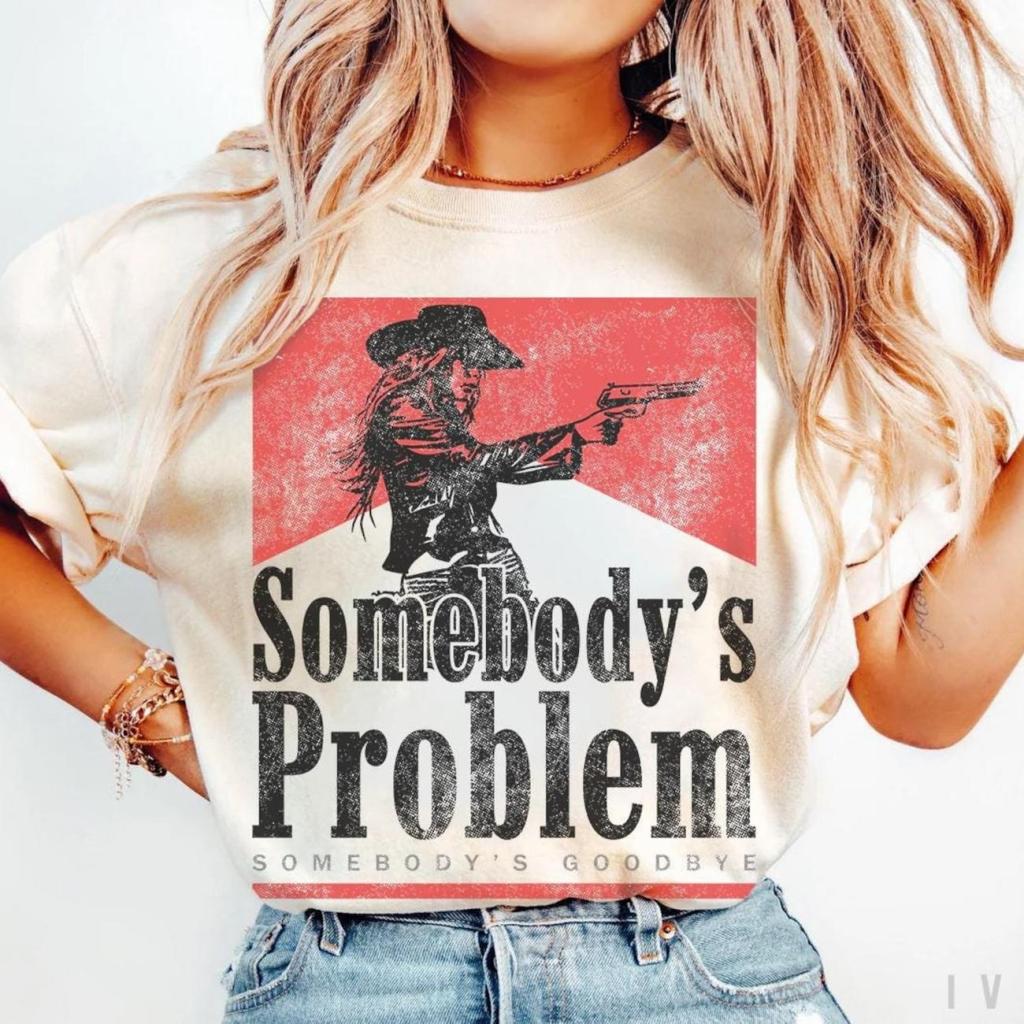 Somebody's Problem Tshirt, Vintage 90s Country Tee
